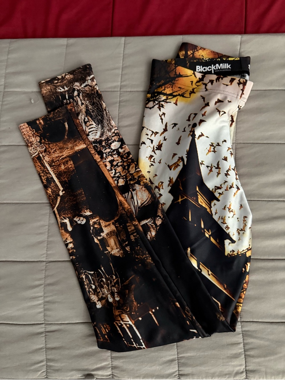 Black Milk Halloween Haunted House leggings - Picture 2 of 5